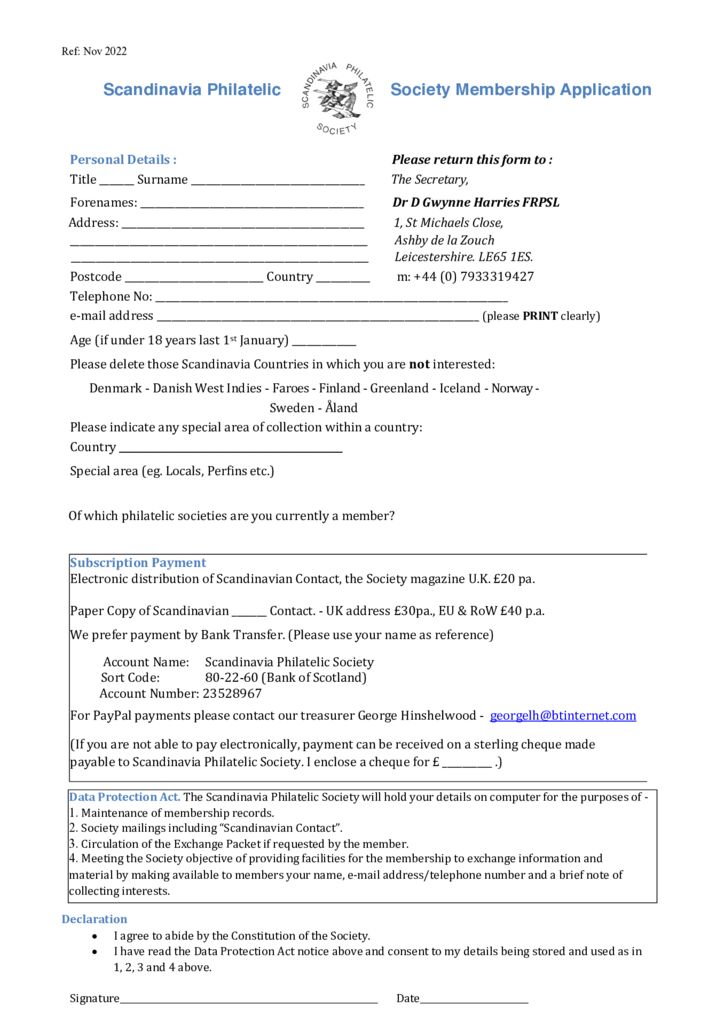 thumbnail of SPS Membership Application Form 2022